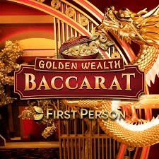 Golden Wealth Baccarat game by Evolution – logo hosted on GoldSpin Casino