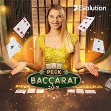 Peek Baccarat logo by Evolution GoldSpin Casino