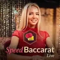 Speed Baccarat A by Evolution, showcased at goldspincasino.it – game logo