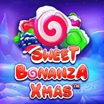 Sweet Bonanza Xmas logo by Pragmatic Play at GoldSpin Casino