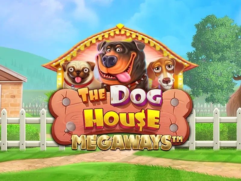 The Dog House Megaways logo – Slots by Pragmatic Play at GoldSpin Casino