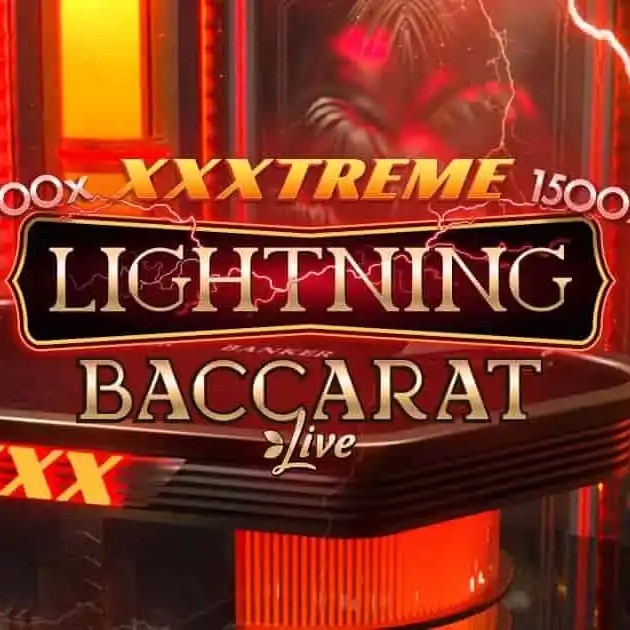 XXXtreme Lightning Baccarat casino game by Evolution – featured logo at GoldSpin Casino